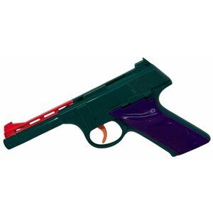 Vintage 1980s Esquire Nichols Marksman Cap Gun Toy - No Clip Green Purple Play